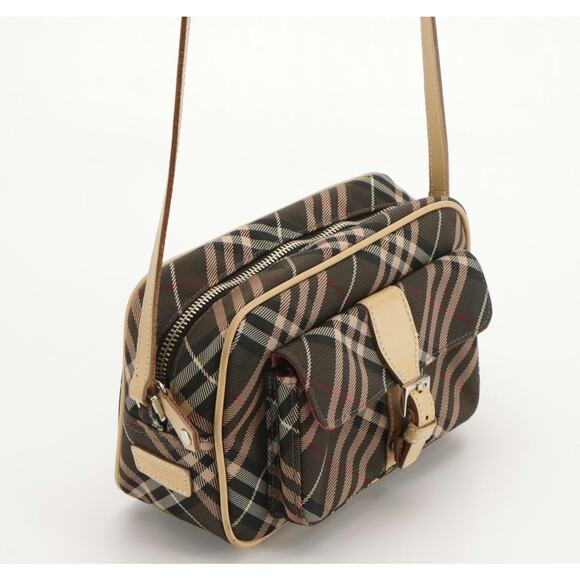 Authenticated Burberry Blue Label Nova Check Nylon Canvas & Leather Purse - Picture 5 of 9